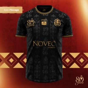 MAILLOT COLLECTOR SPECIAL 80 ANS NOIR SAISON 2025/26 – FLOCAGE